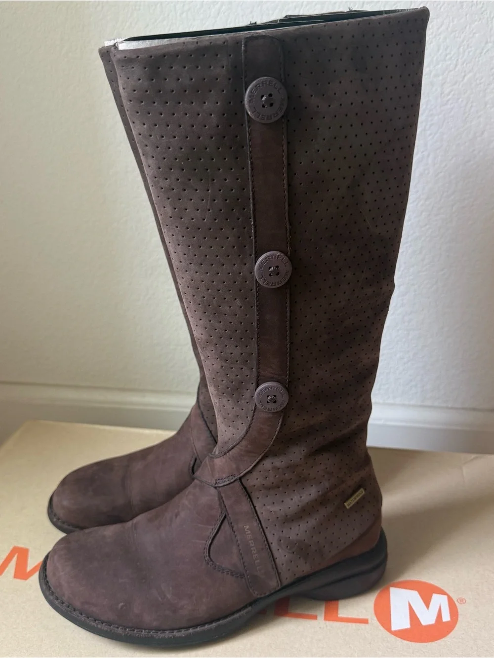 Merrell Captiva High Waterproof Boots in Espresso Sz 5.5